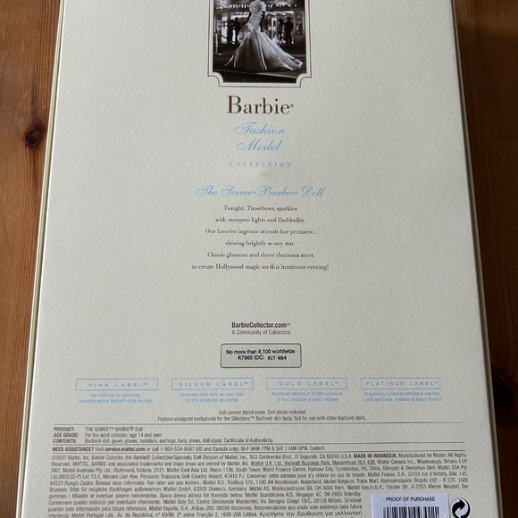 Silkstone Barbie The Soiree BFMC Gold Label - Picture 8 of 8